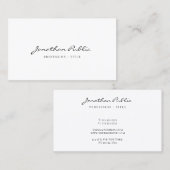 Elegant Trendy Modern Minimalist Template Script Visitekaartje (Voorkant / Achterkant)