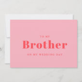 Elegant & trendy naar mijn broer op mijn trouwdag (Voorkant)