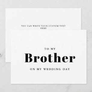 Elegant & trendy naar mijn broer op mijn trouwdag