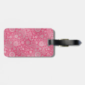 Elegant trendy paisley florale afbeelding bagagelabel (Achterkant horizontaal)