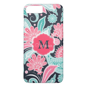 Elegant trendy paisley florale afbeelding 	iPhone 8 plus / 7 plus hoesje