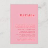 Elegant & Trendy Retro Pink Enclosure Kaart (Voorkant)