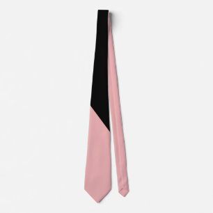 Elegant Trendy roze zwart beeld Stropdas