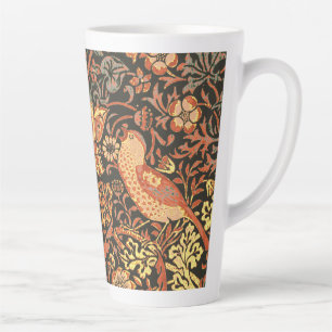 Elegant Trendy William Morris Two Tone Latte Mok