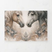 Elegant Trifold Ajouter un Faire-part de mariage p (Page de couverture)