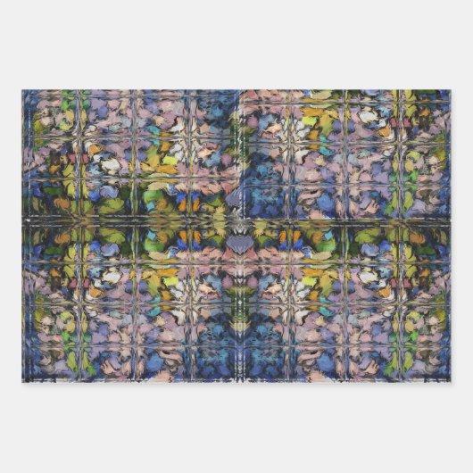 Elegant trillende pasta-kleuren, vertakt Abstract Inpakpapier Vel (Voorkant 3)