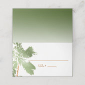 Elegant Tropical Beach Copper Palm Trees (Buitenkant ongevouwen)