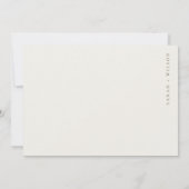 Elegant Tropical Beach Palm Tree Bleek Gold Save The Date (Achterkant)