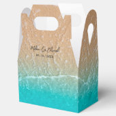 Elegant Tropical Beach Wedding Favor Box Bedankdoosjes (Geopend)