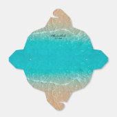 Elegant Tropical Beach Wedding Favor Box Bedankdoosjes (Uitgevouwen)