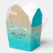 Elegant Tropical Beach Wedding Favor Box Bedankdoosjes (Geopend)