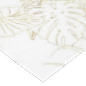 Elegant tropical bladeren golden strokes design tafelkleed (Gekanteld)