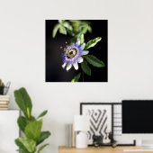 Elegant Tropical Exotic Passion Flower Poster (Thuiskantoor)