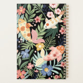 Élégant Tropical Floral Botanique Koi Fish Pond (Dos)