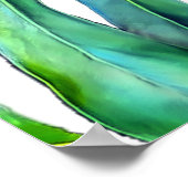 Elegant Tropical Hawaii Monstera Leaf Photography Poster (Hoek)