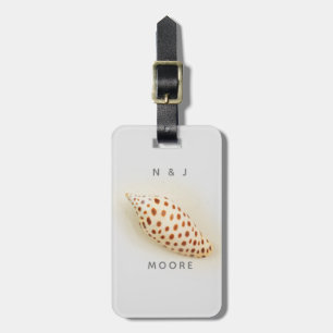 Elegant Tropical Junonia Florida Beach Shell Name Bagagelabel