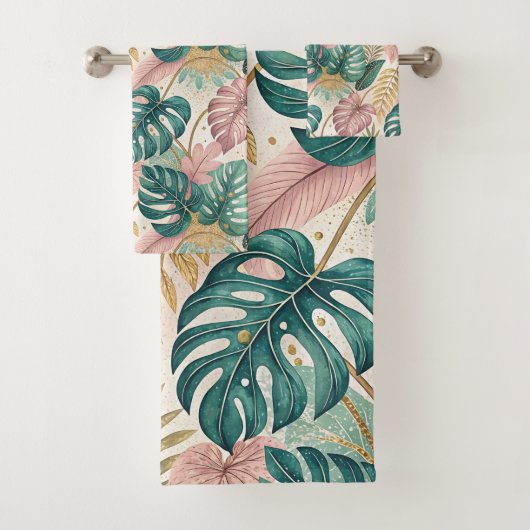 Elegant Tropical Monsteras Boho (En situation)