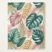 Elegant Tropical Monsteras Boho Planner (Achterkant)