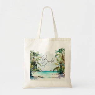 Elegant Tropical Palm Trees Vrijgezellenfeest Tote Bag