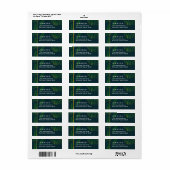 Elegant Tropical Return Address Labels (Full Sheet)