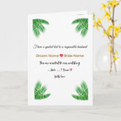 Elegant Tropical Wedding Invitation  (Fleur jaune)