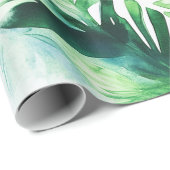 Elegant tropisch bladgroen inpakpapier (Rol Hoek)
