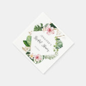 Elegant tropisch vrijgezellenfeest luiers servet (Hoek)