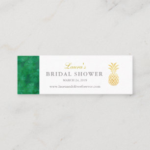 Elegant tropische insteekkaart mini visitekaartje