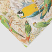 Elegant  Tropische Vogelparrots ontkoppelen Tissuepapier (Detail)