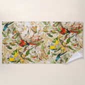 Elegant  Tropische Vogelparrots Strandlaken (Voorkant)