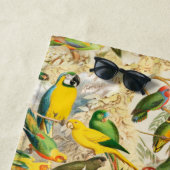 Elegant  Tropische Vogelparrots Strandlaken (In situ)