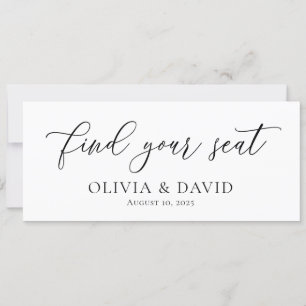 Élégant Trouvez Votre Mariage Siège Carte Carte Ca