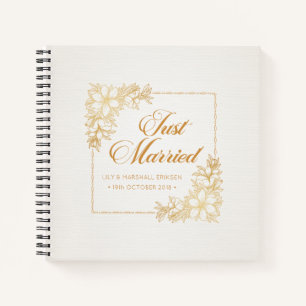 Elegant trouwde net Laptop Guestbook Notitieboek