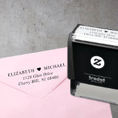 Elegant Trouwretouradres Zelfinktende Stempel