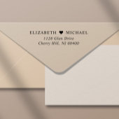 Elegant Trouwretouradres Zelfinktende Stempel