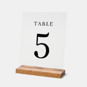 Elegant Trouwtafel Nummer Custom Transparant Acryl Bord (Hoek)