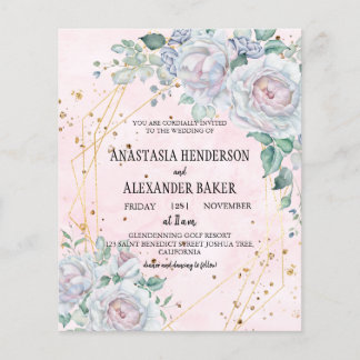 Elegant trouwuitnodiging. Flyer