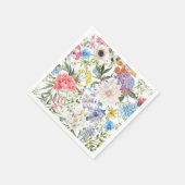 Elegant tuin bloem feest servet (Hoek)