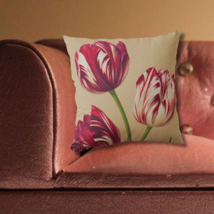 Elegant  Tulip Art Floral Sierkussen