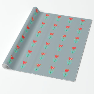 Elegant Tulip Naadloos Patroon Floral Spring War Cadeaupapier