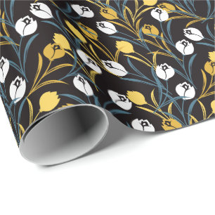 Elegant tulp bloemenpatroon cadeaupapier
