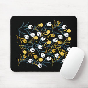 Elegant tulp bloemenpatroon muismat