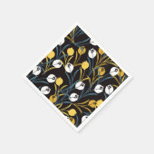 Elegant tulp bloemenpatroon servet (Hoek)