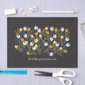 Elegant tulp bloemenpatroon tissuepapier (Craft)