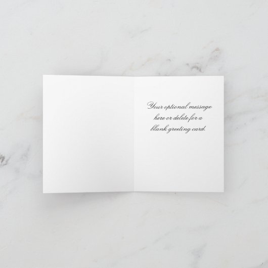 Elegant Tulps in Heart Moederdag Kaart (Binnen)