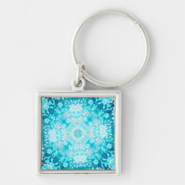 Elegant Turquoise Aqua Blue Crystal Sleutelhanger