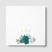 Elégant Turquoise & Aqua Boho Chic Rose Mariage à  (Verso)