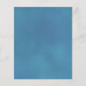 Elegant Turquoise Blue Roos BUDGET Wedding Invite (Achterkant)