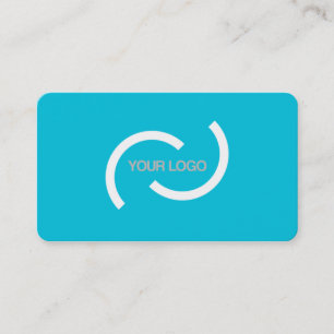 Elegant turquoise card. Pas aan met uw logo. Visitekaartje