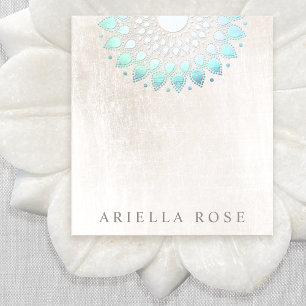 Elegant Turquoise Floral Lotus Notitieblok